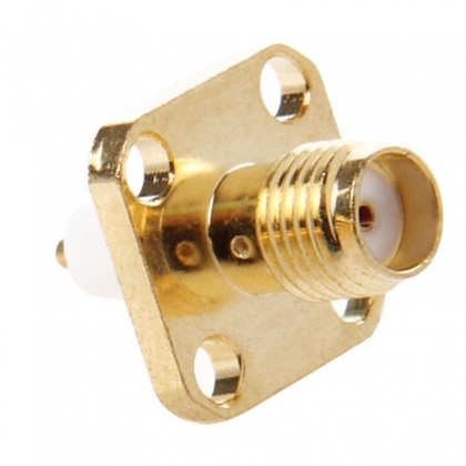 Gold Plated Chassis SMA Female