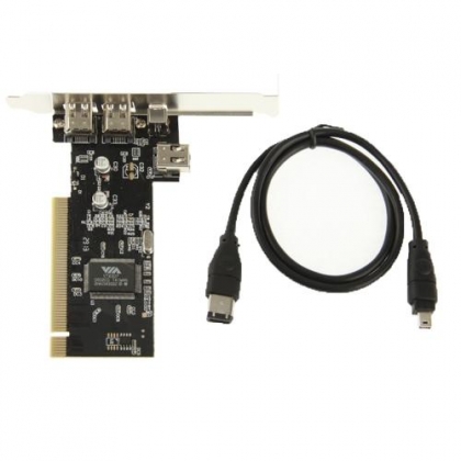 2-Ports Express PCI 1394 Firewire Card