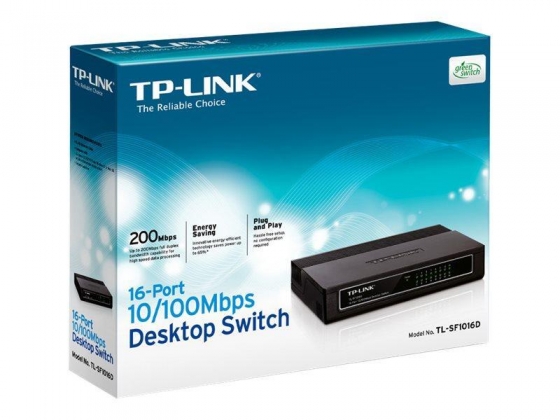 TP-LINK TL-SF1016D 16-Poort 10/100Mbps Switch