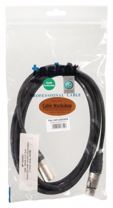 Luidsprekerkabel XLR 3-Pins Male - XLR 3-Pins Female 3.00 m Zwart