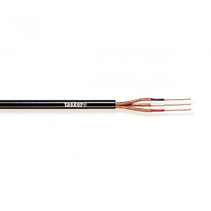 Stereo Audiokabel op Haspel 4x 0.14 - 100 m Zwart