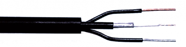 Composiet Kabel op Haspel 10/0.10 + 2x 16.020 - 100 m Zwart