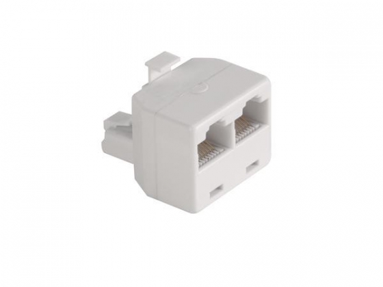 MODULAIRE SPLITTER  8P8C MANNELIJK / 2  x 8P8C VROUWELIJK