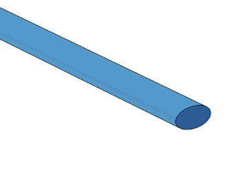 Thermische Krimpkous blauw 4.8mm - 2.4mm