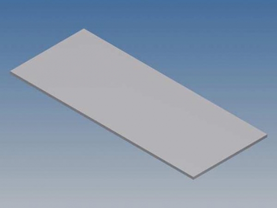 ALUMINIUM PANEEL VOOR 10001 / MC 11 - ZILVER - 77 x 31 x 1 mm