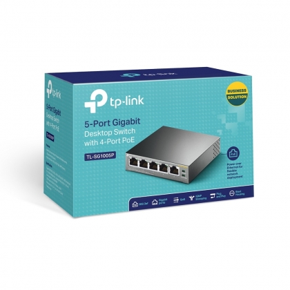 TP-Link 5-poorts Gigabit POE Switch TL-SG1005P