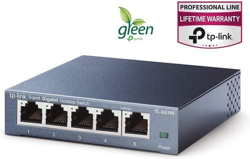 TP-LINK TL-SG105 5-Poort Gigabit Switch Metalen behuizing