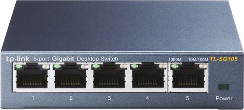 TP-LINK TL-SG105 5-Poort Gigabit Switch Metalen behuizing