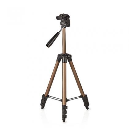 Statief | Maximaal draagvermogen: 1.5 kg | Minimale werkhoogte: 35.0 cm | Maximale werkhoogte: 106.0 cm | 3 Segmenten | Pan & Tilt | Inclusief reistas | ABS / Aluminium | Brons / Zilver