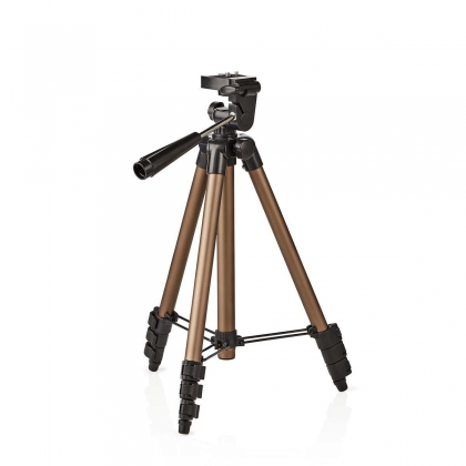 Statief | Maximaal draagvermogen: 1.5 kg | Minimale werkhoogte: 35.0 cm | Maximale werkhoogte: 106.0 cm | 3 Segmenten | Pan & Tilt | Inclusief reistas | ABS / Aluminium | Brons / Zilver