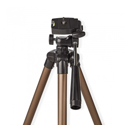 Statief | Maximaal draagvermogen: 1.5 kg | Minimale werkhoogte: 35.0 cm | Maximale werkhoogte: 106.0 cm | 3 Segmenten | Pan & Tilt | Inclusief reistas | ABS / Aluminium | Brons / Zilver