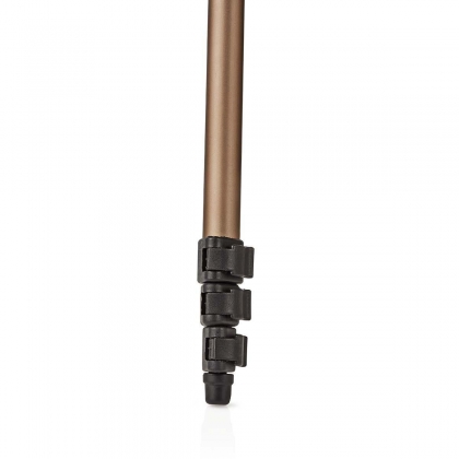 Statief | Maximaal draagvermogen: 1.5 kg | Minimale werkhoogte: 35.0 cm | Maximale werkhoogte: 106.0 cm | 3 Segmenten | Pan & Tilt | Inclusief reistas | ABS / Aluminium | Brons / Zilver