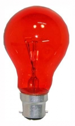 Schijnvuurlamp 60 Watt B22 Rood