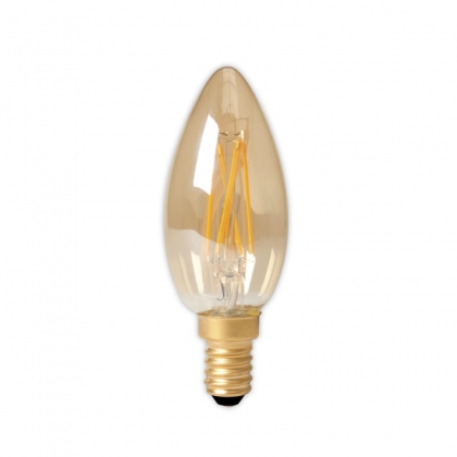 LED Gold Filament Lamp E14 Kaars 3.5W 2100K