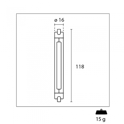 LED Lamp R7S 8 W 1000 lm 3000 K