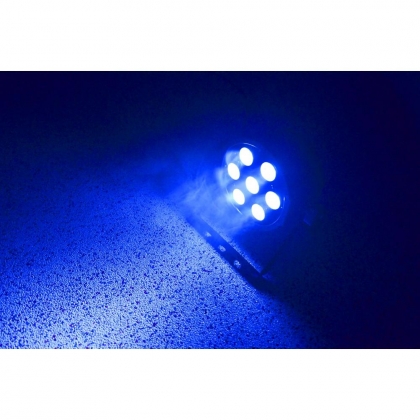 FlatPAR 7x 15W RGBAW LED's DMX IR