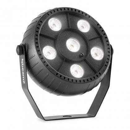 OPLAADBARE LED PAR STROBOSCOOP 6 X 1W