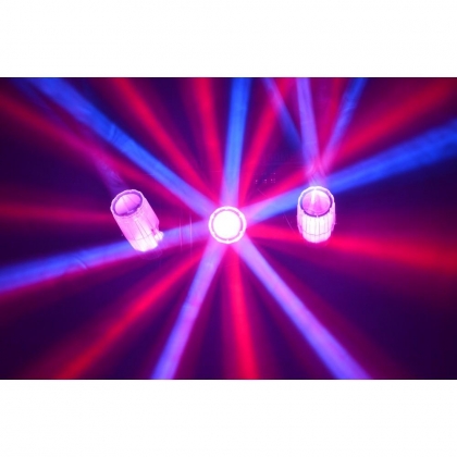 3-Some Lichtset 3x 57 RGBW LED's Clear