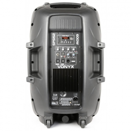 SPS152 Actieve Speaker 15" SD/USB/MP3/BT met Standaard