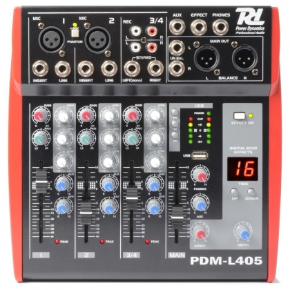 PDM-L405 Muziek Mixer 4-Kanaals MP3/ECHO