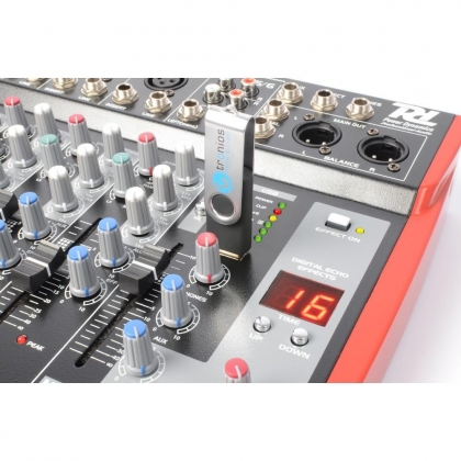 PDM-L605 Muziek Mixer 6-Kanaals MP3/ECHO