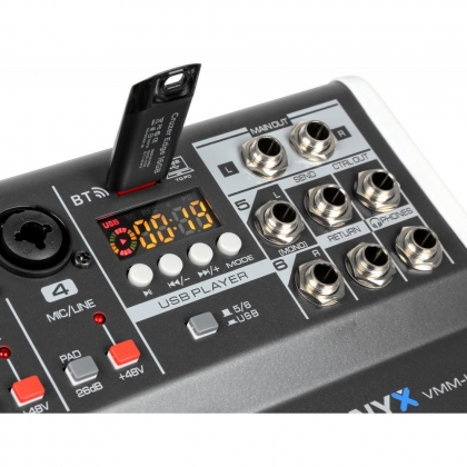 VMM-K602 6-Kanaals Muziek Mixer met DSP