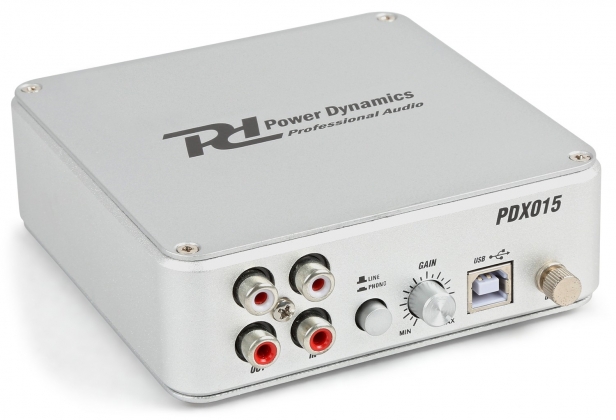 PDX015 USB PHONO VOORVERSTEKER MET SOFTWARE