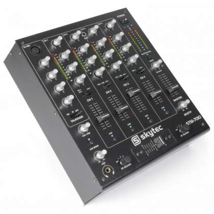 STM-7010 Mixer 4-Kanaals DJ Mixer USB