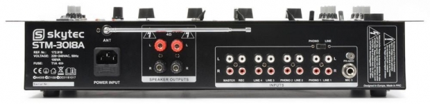 STM-3018A 6-Kanaals Mixer/Versterker/Bluetooth/VHF