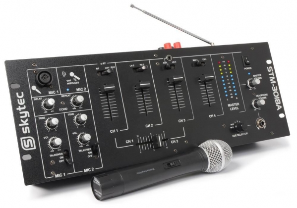 STM-3018A 6-Kanaals Mixer/Versterker/Bluetooth/VHF