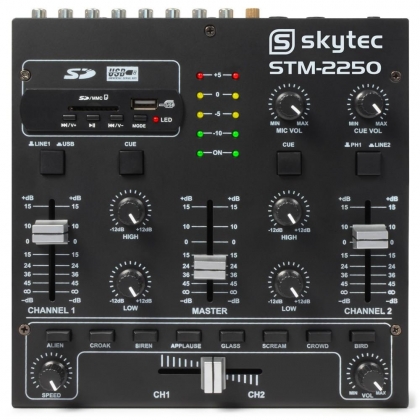 STM-2250 4-Kanaals Mixer Geluidseffecten USB MP3