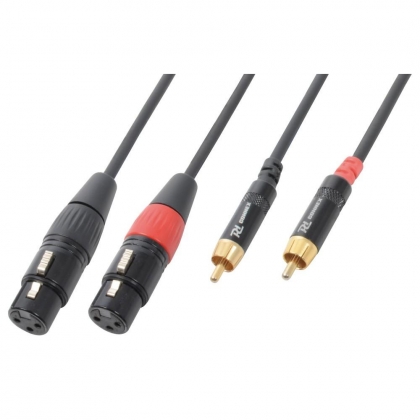 PD Connex Kabel 2x XLR Female - 2x RCA Male 1.5m