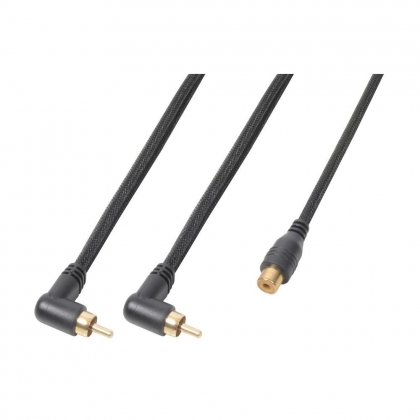 Connex Kabel 2x RCA Male - 1x RCA Female 0,3M