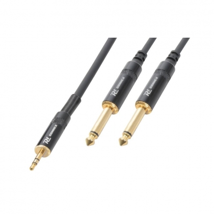Connex Kabel 3.5mm Stereo - 2x6.3mm Mono 3 meter HQ