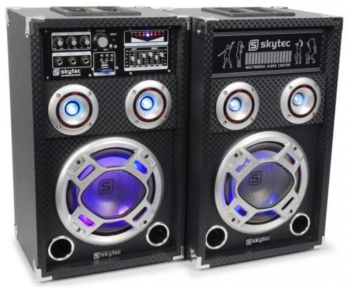 KA-08 Actieve Speakerset 8" USB/RGB LED 600W