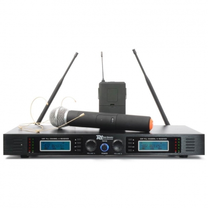 2x 16-Kanaals UHF Draadloos Microfoonsysteem True Diversity Combi
