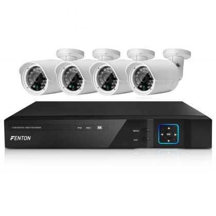 HD Camerasysteem met 4 Hoge-resolutiecamera’s + 1TB HDD