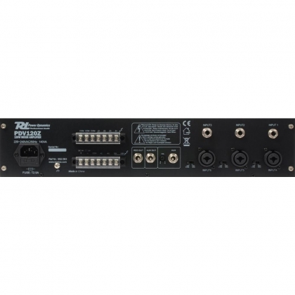 Power Dynamics	PDV120Z 120W/100V 4-Zone Versterker