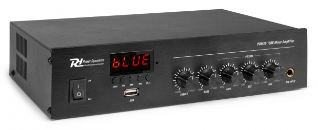 PDM25 100V MIXER-VERSTERKER MET BT EN MEDIASPELER 25W