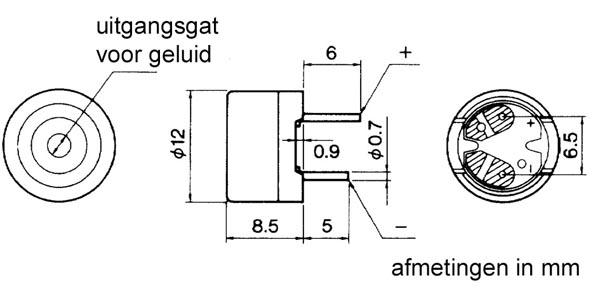 PIEZO TRANSDUCTOR 1.5Vac 2.048kHz 88dB - PCB TYPE