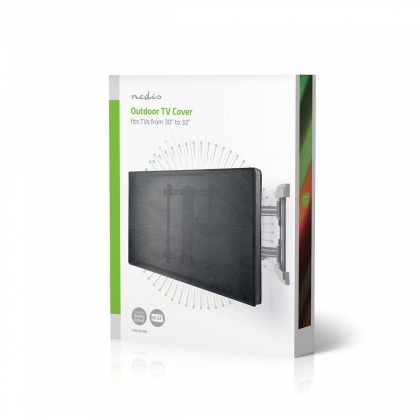 TV-Beschermhoes voor Buiten | Scherm afmeting: 30 - 32 " | Supreme Quality Oxford | Zwart