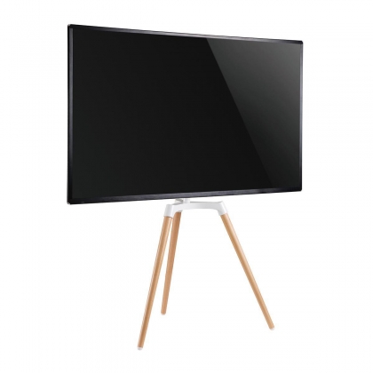 TV Vloerstandaard | 50 - 65 " | Maximaal schermgewicht: 35 kg | Scandinavian Design | Draaibaar | Anti-omval-riem | Snap-lock | Aluminium / Staal | Wit