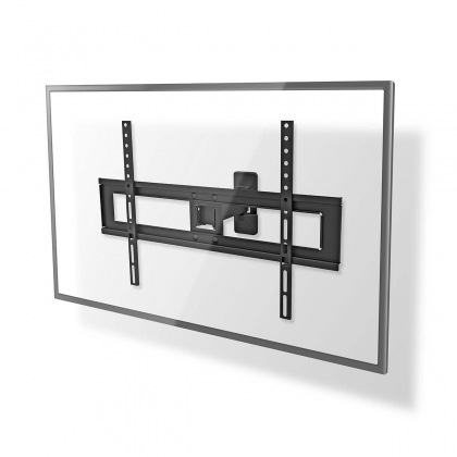 Draai- en Kantelbare TV-Muurbeugel | 37 - 70 " | Maximaal schermgewicht: 35 kg | Kantelbaar | Draaibaar | Minimale muurafstand: 79 mm | Maximale muurafstand: 220 mm | 2 Draaipunt(en) | ABS / Staal | Zwart