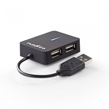 USB-hub | 4-poorts | USB 2.0 | Reisformaat