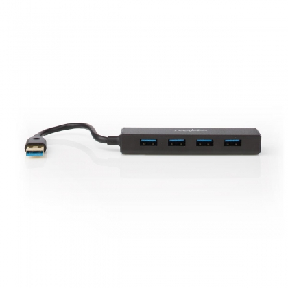 USB-Hub | USB-A Male | USB-A Female | 4-Poorts poort(en) | USB 3.2 Gen 1 | USB Gevoed | 4x USB