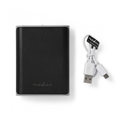 Power Bank | 10000 mAh | 2-USB-A outputs 3.1A | Micro USB input | Black