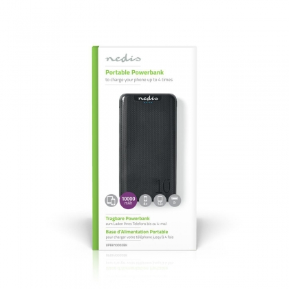 Powerbank | 10000 mAh | 1x 3.0 + 1x 2.1 + 1x 1.0 A | Outputs: 3 | Output: 1x USB-C™ / 2x USB-A | Inputs: 1x Micro USB / 1x USB-C™ | Lithium-Polymeer