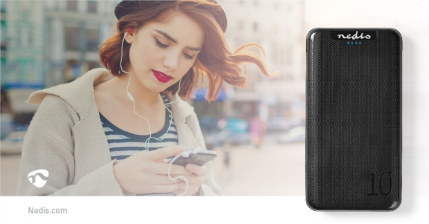 Powerbank | 10000 mAh | 1x 3.0 + 1x 2.1 + 1x 1.0 A | Outputs: 3 | Output: 1x USB-C™ / 2x USB-A | Inputs: 1x Micro USB / 1x USB-C™ | Lithium-Polymeer