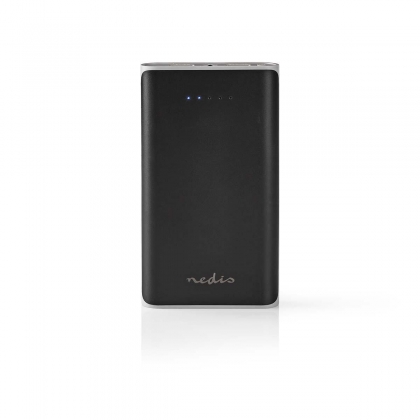 Powerbank | 15000 mAh | 2 USB-A uitgangen 3.1 A | micro-USB ingang | Zwart