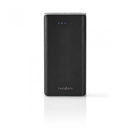 Powerbank | 20000 mAh | 2 USB-A uitgangen 3.1 A | micro-USB ingang | Zwart